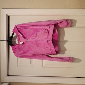 Barbie pink velour hoodie